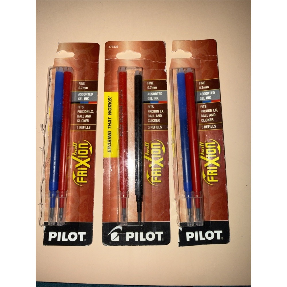 Pilot Gel Ink Refills for FriXion Erasable Gel Ink Pen 0.7mm Fine Point Open Box